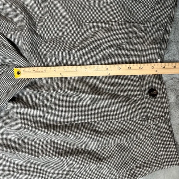 TOAST Plaid Wool Pleat Front Houndstooth Trousers UK Size 16 US Size 12 XL - Picture 7 of 14